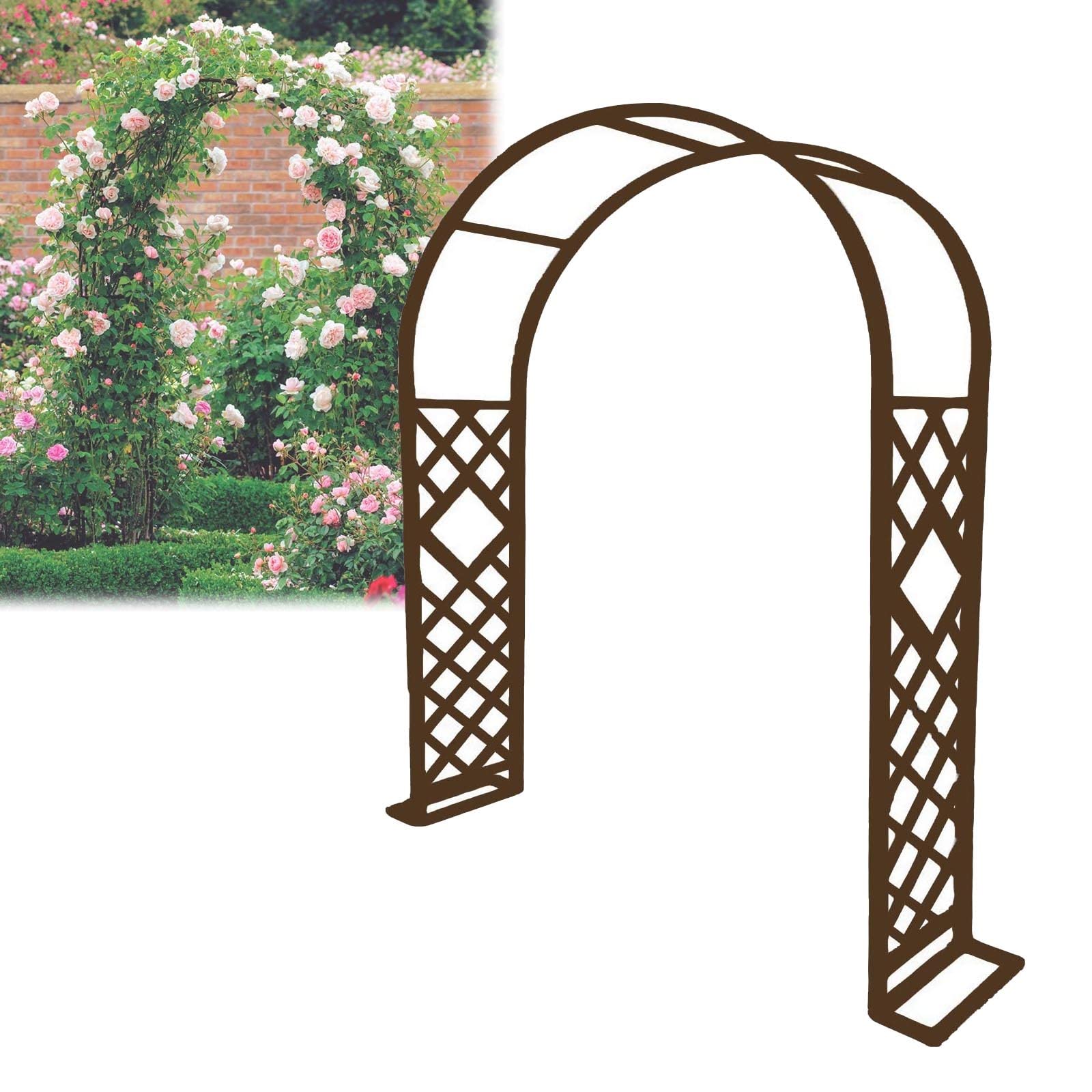 花のアーチ ガーデン バラ アーチ 鉄製 アーチ・ミスリル 白 1個 ローズ